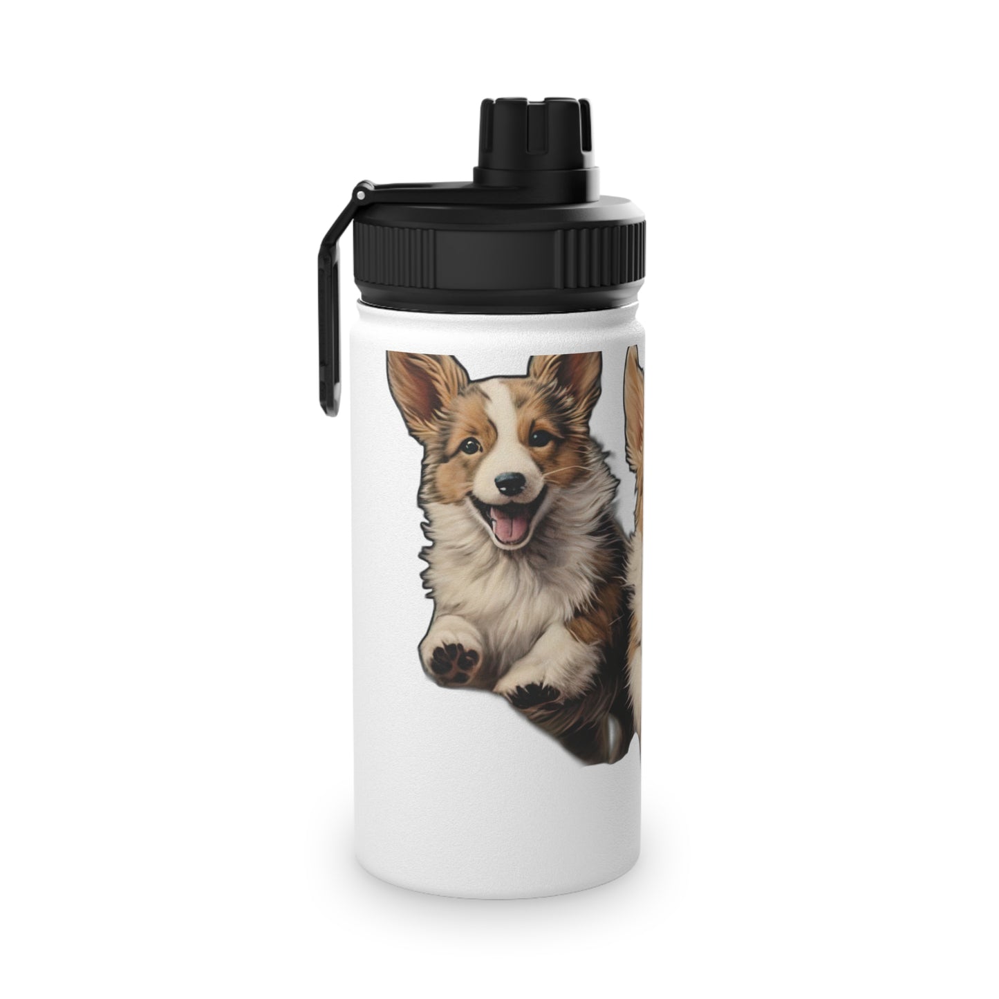Corgi Enthusiasm - Water Bottle with Sport Lid