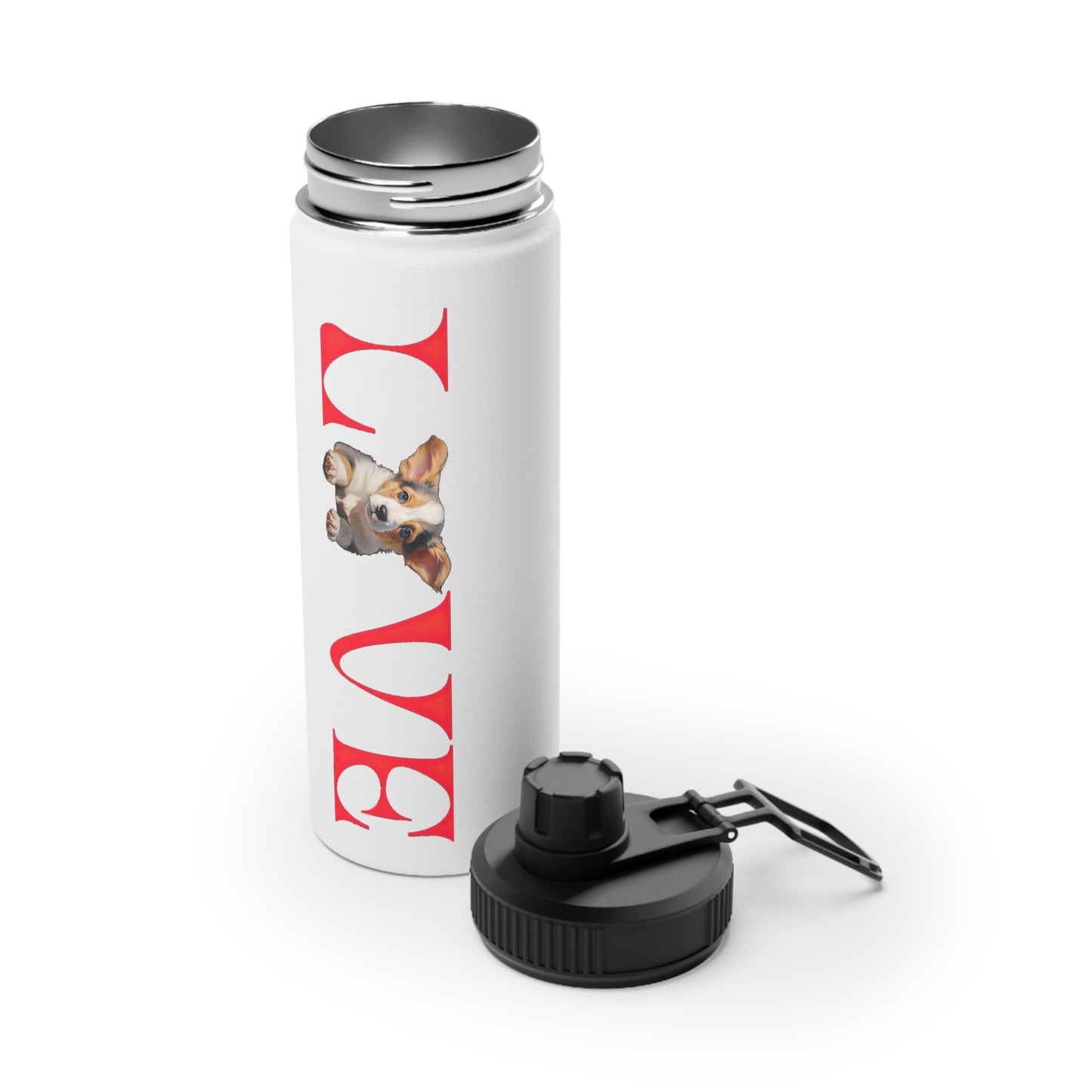 LOVE - Water Bottle with Sport Lid