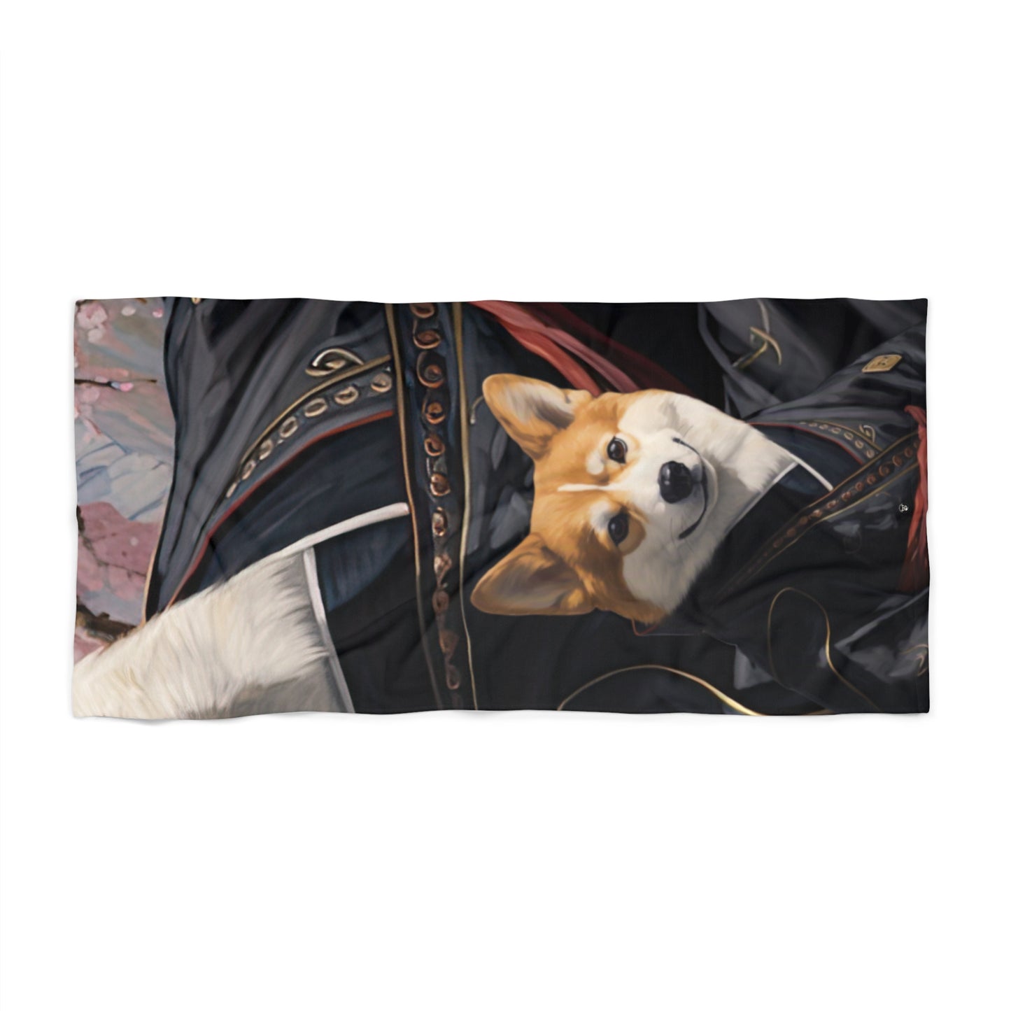 Ninja Corgi Beach Towel