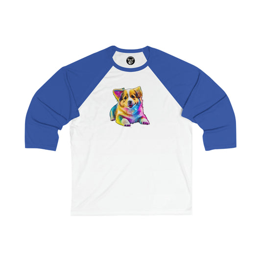 Colorful Corgi - Baseball Shirt