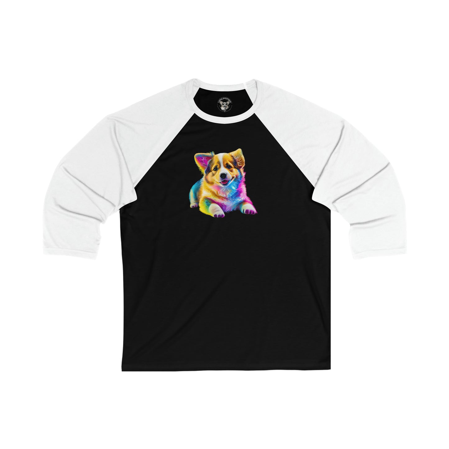 Colorful Corgi - Baseball Shirt
