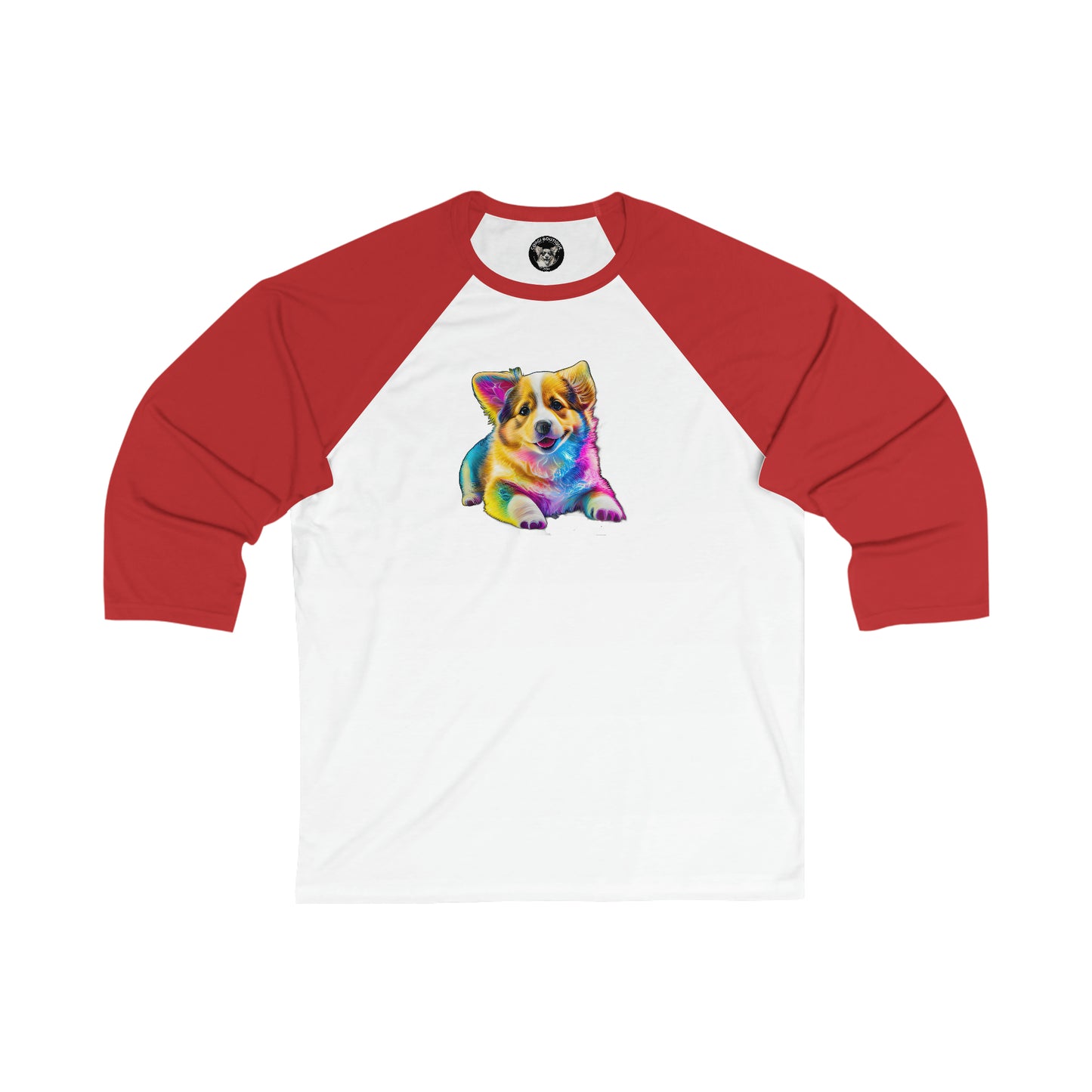 Colorful Corgi - Baseball Shirt