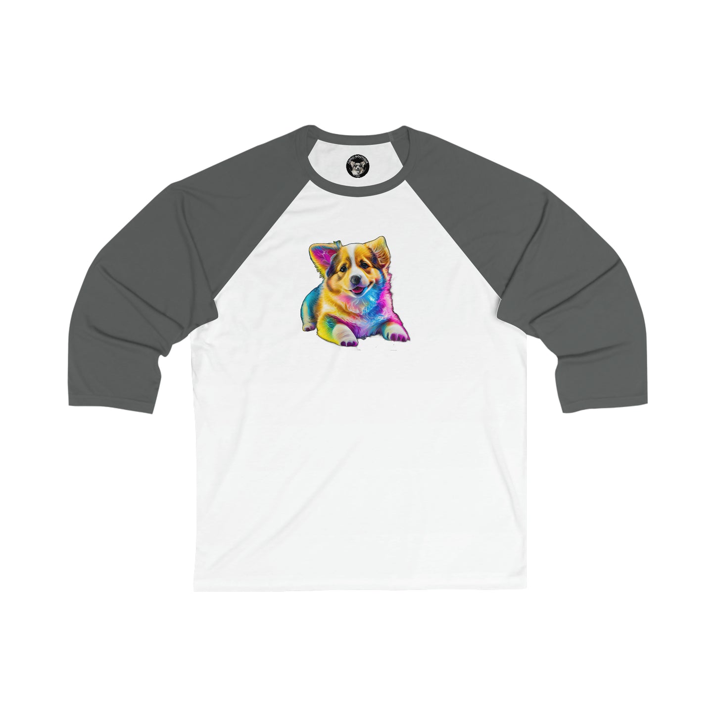 Colorful Corgi - Baseball Shirt