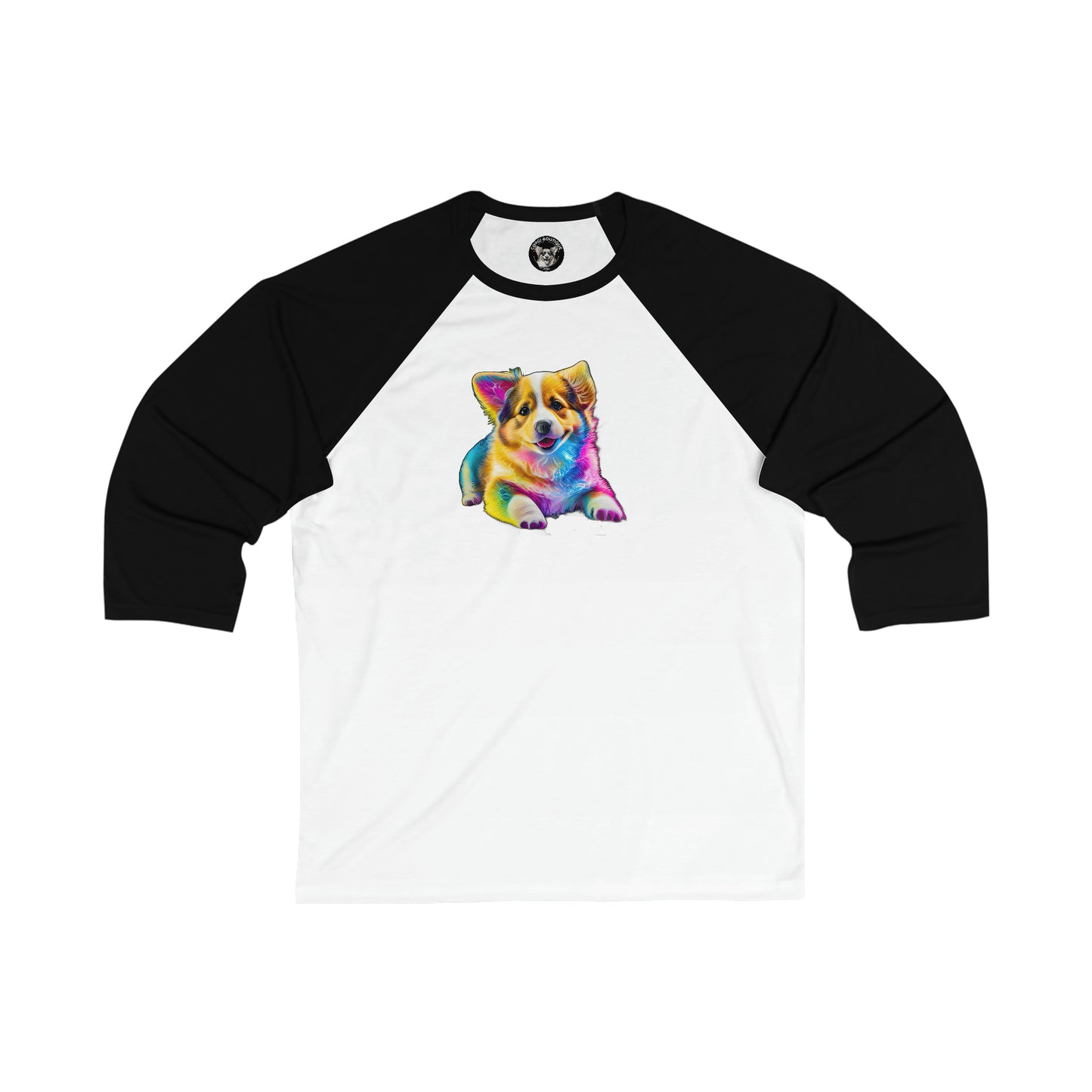 Colorful Corgi - Baseball Shirt