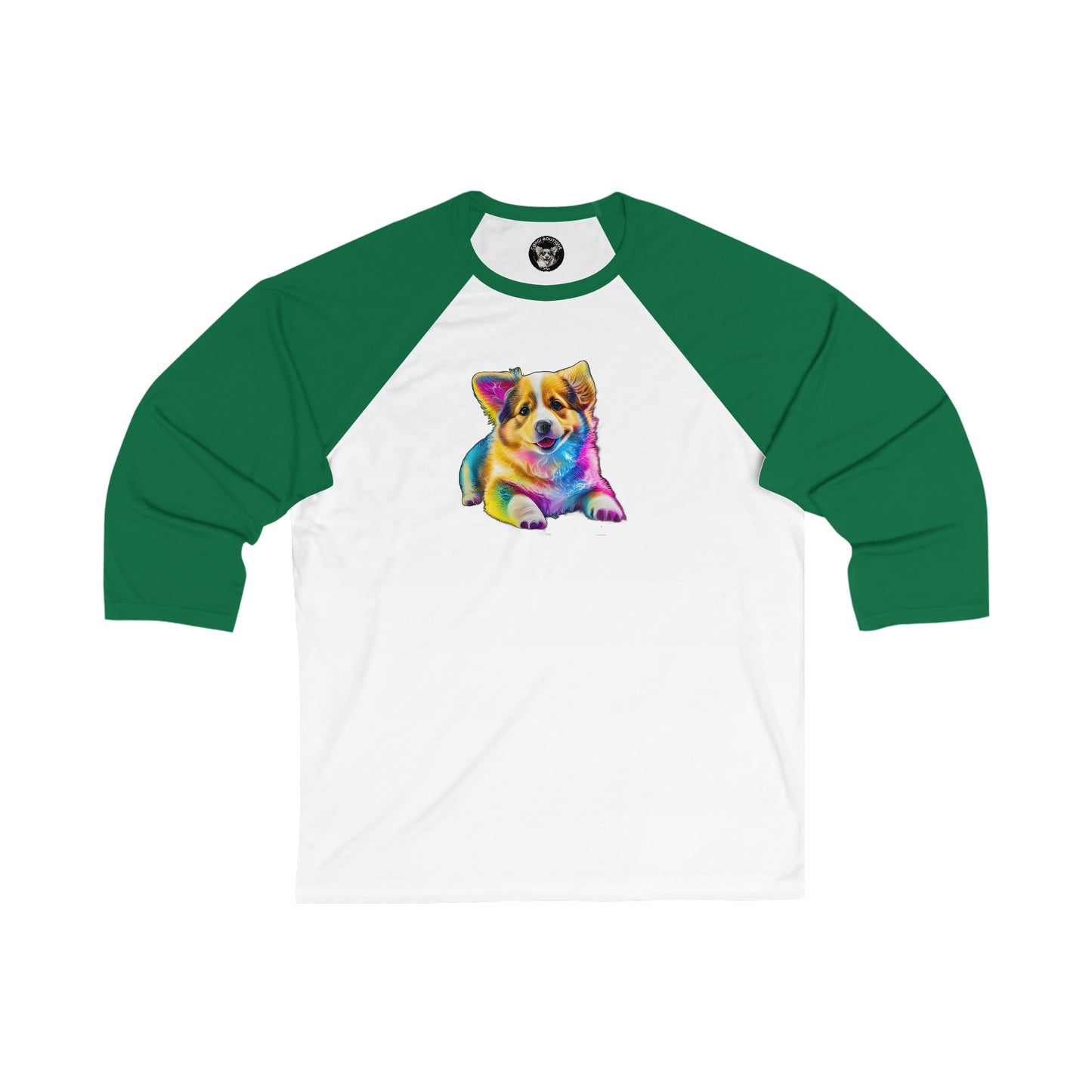 Colorful Corgi - Baseball Shirt