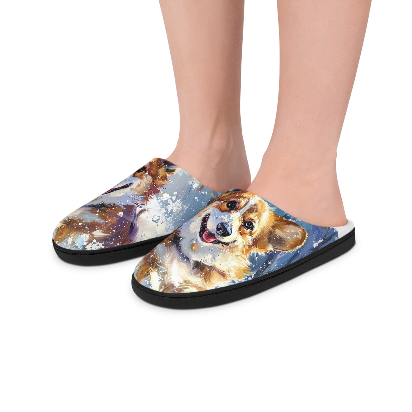 Christmas Corgi - Women's Slippers
