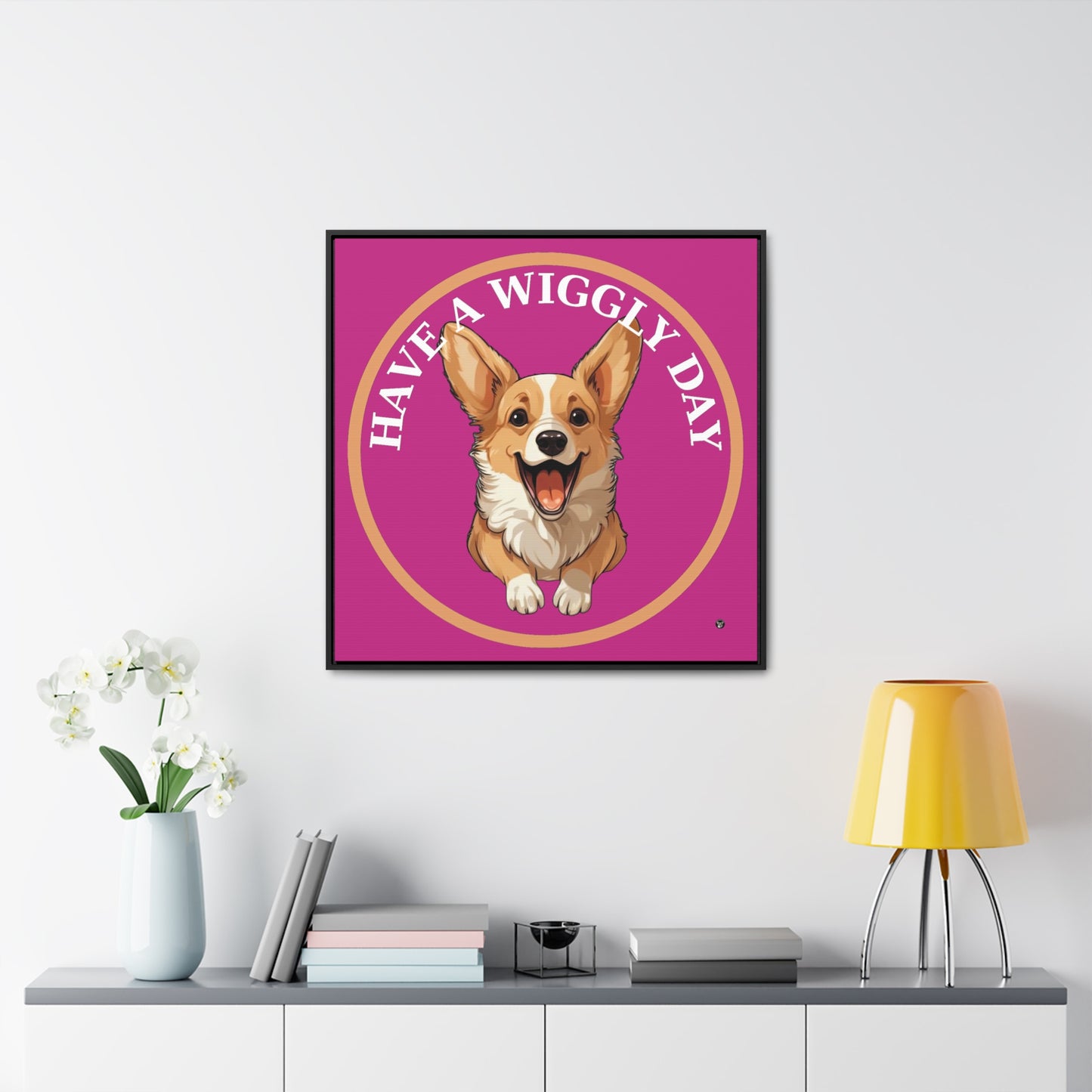 Have a Wiggly Day - Framed on Canvas