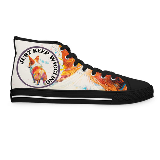 Just Keep Wiggling - Women's High Top Sneakers