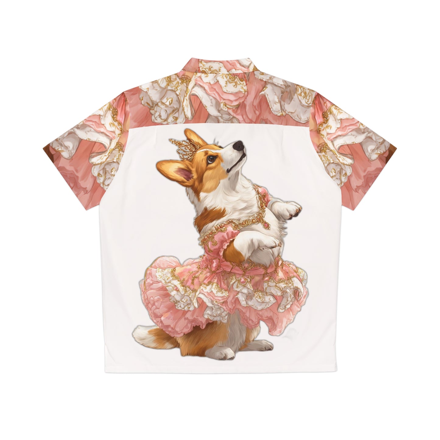 Chemise hawaïenne Corgi Princesse