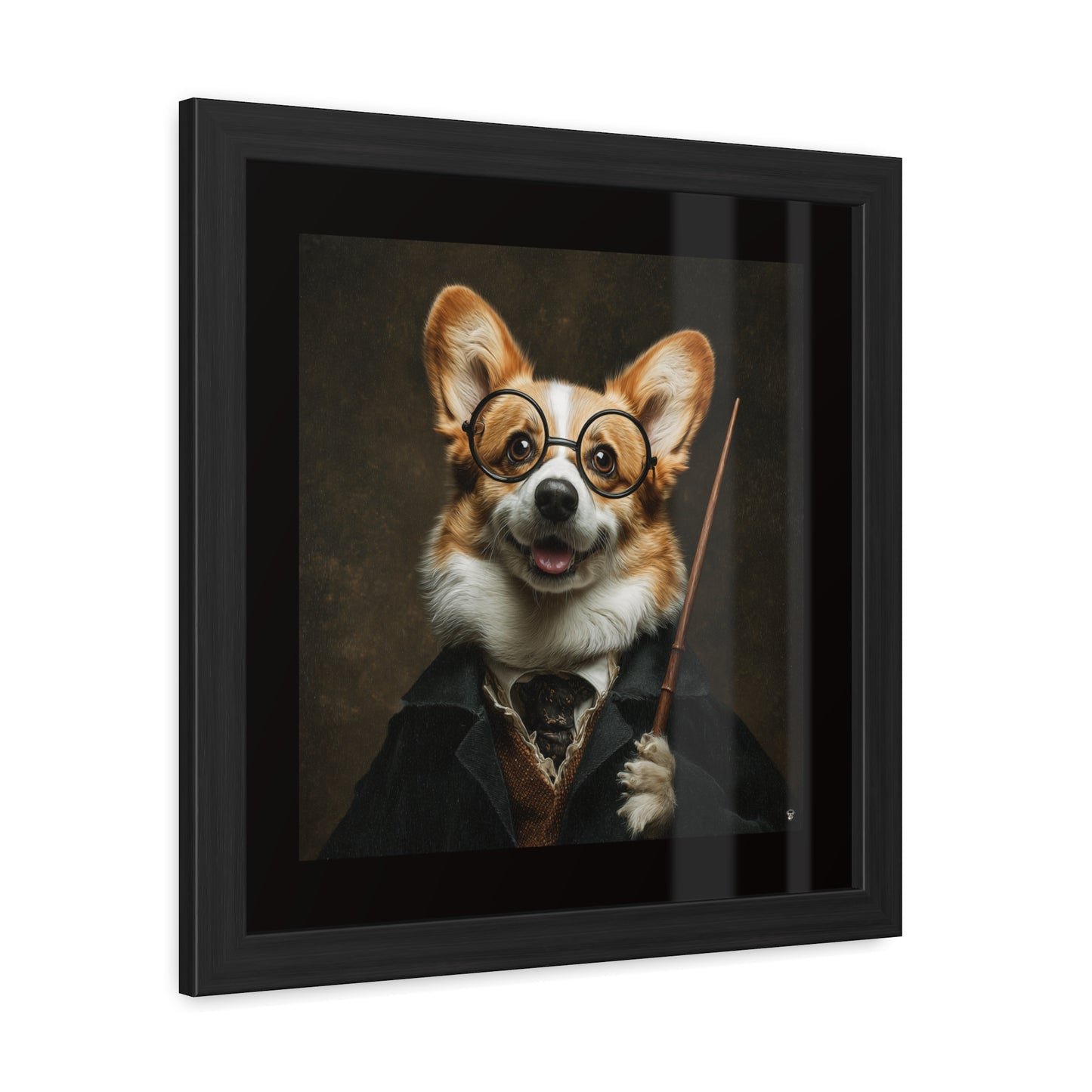 Corgi Potter Framed Print
