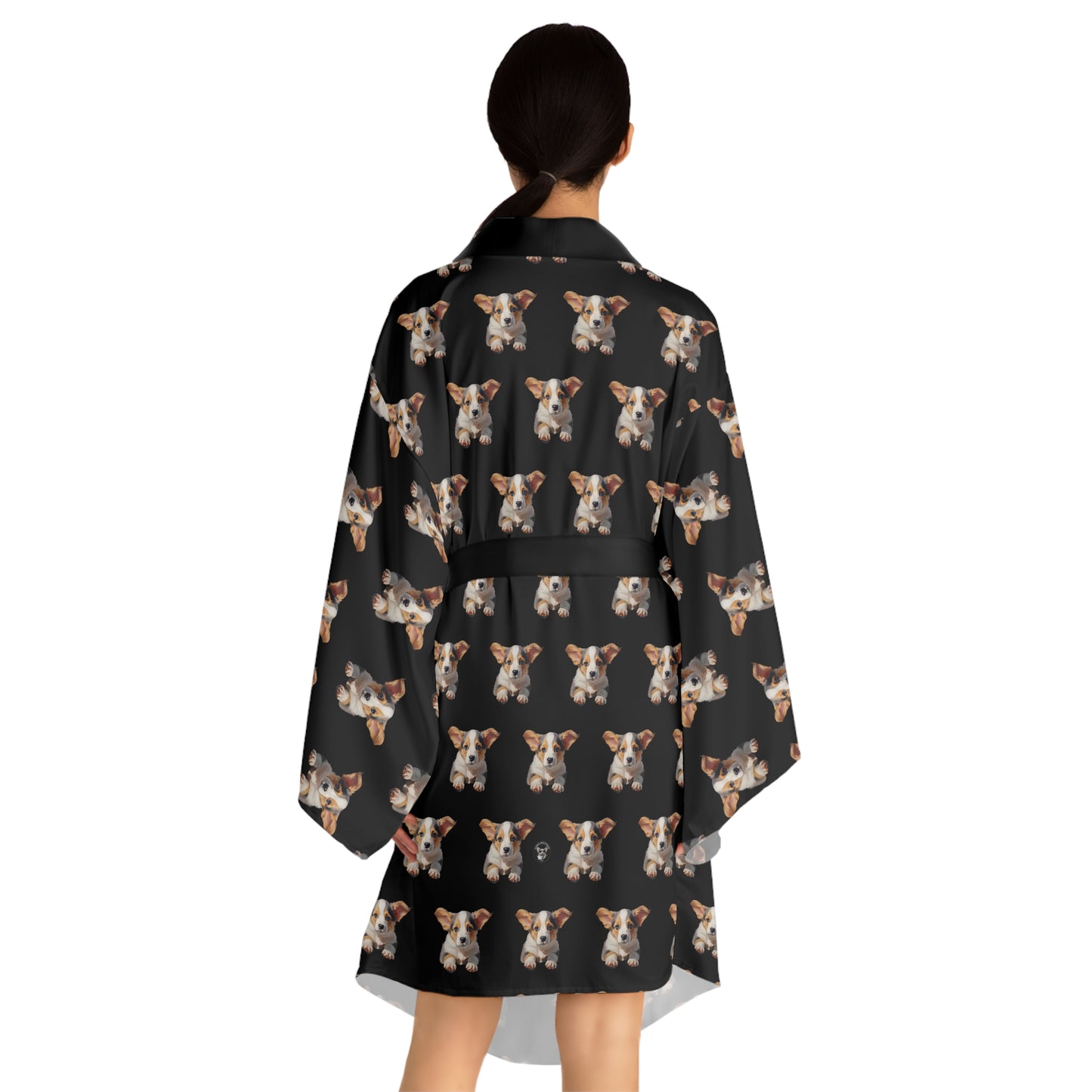 Puppy Portrait Kimono Robe