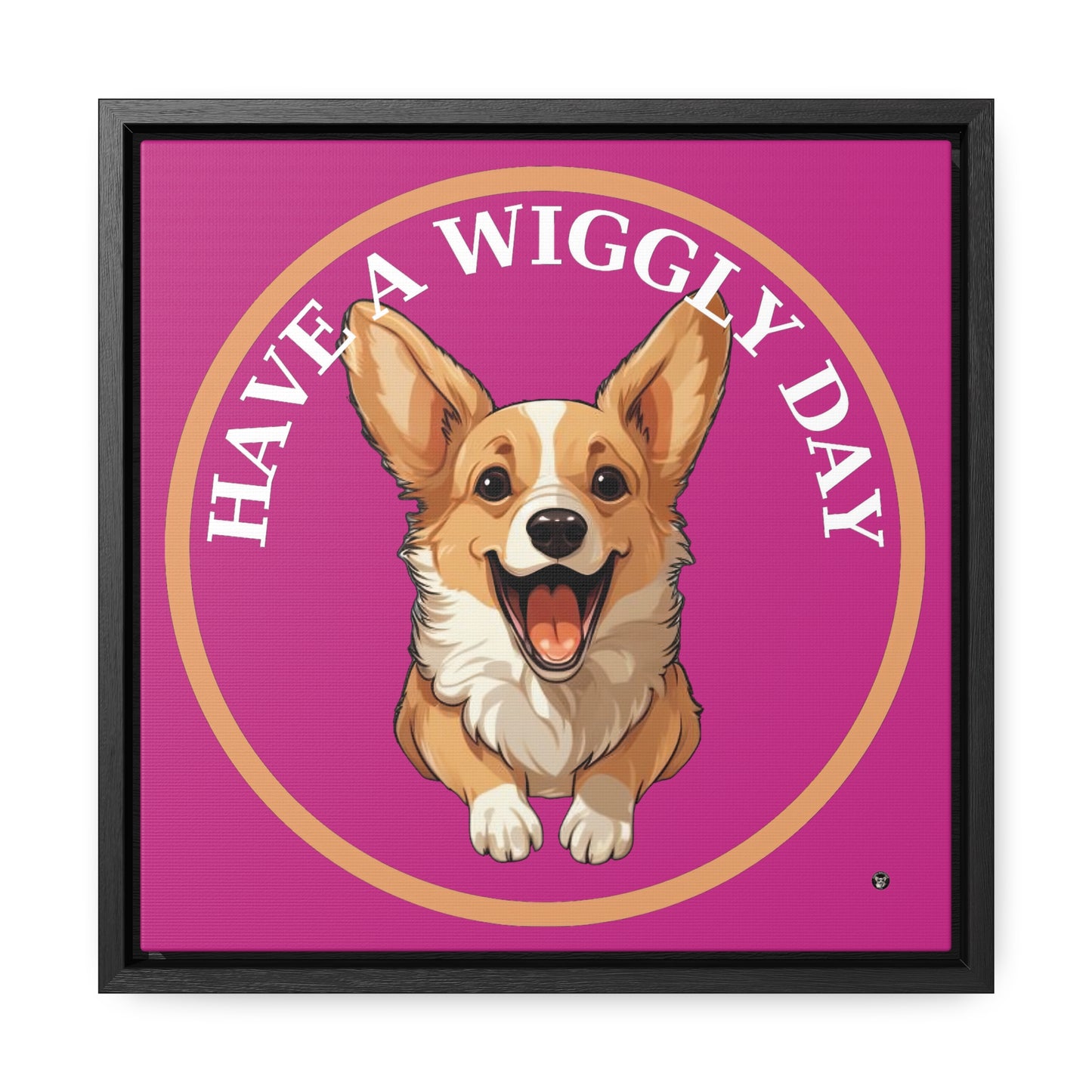Have a Wiggly Day - Framed on Canvas