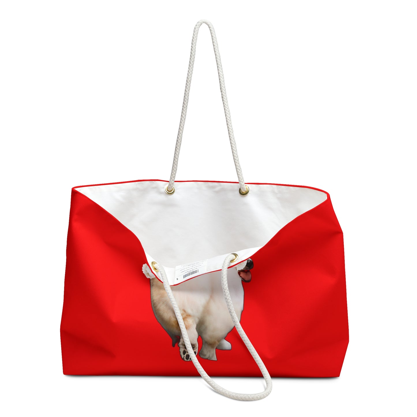 Baby Got Back Corgi Weekender Beach Bag – Cute Red Travel Tote