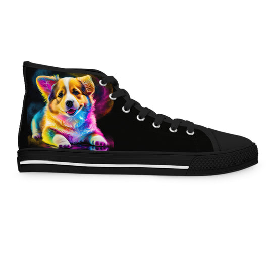 Colorful Corgi - Women's High Top Sneakers