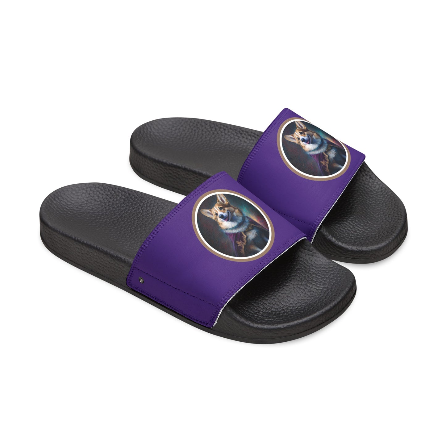 Corgi Royalty - Women's Slide Sandals