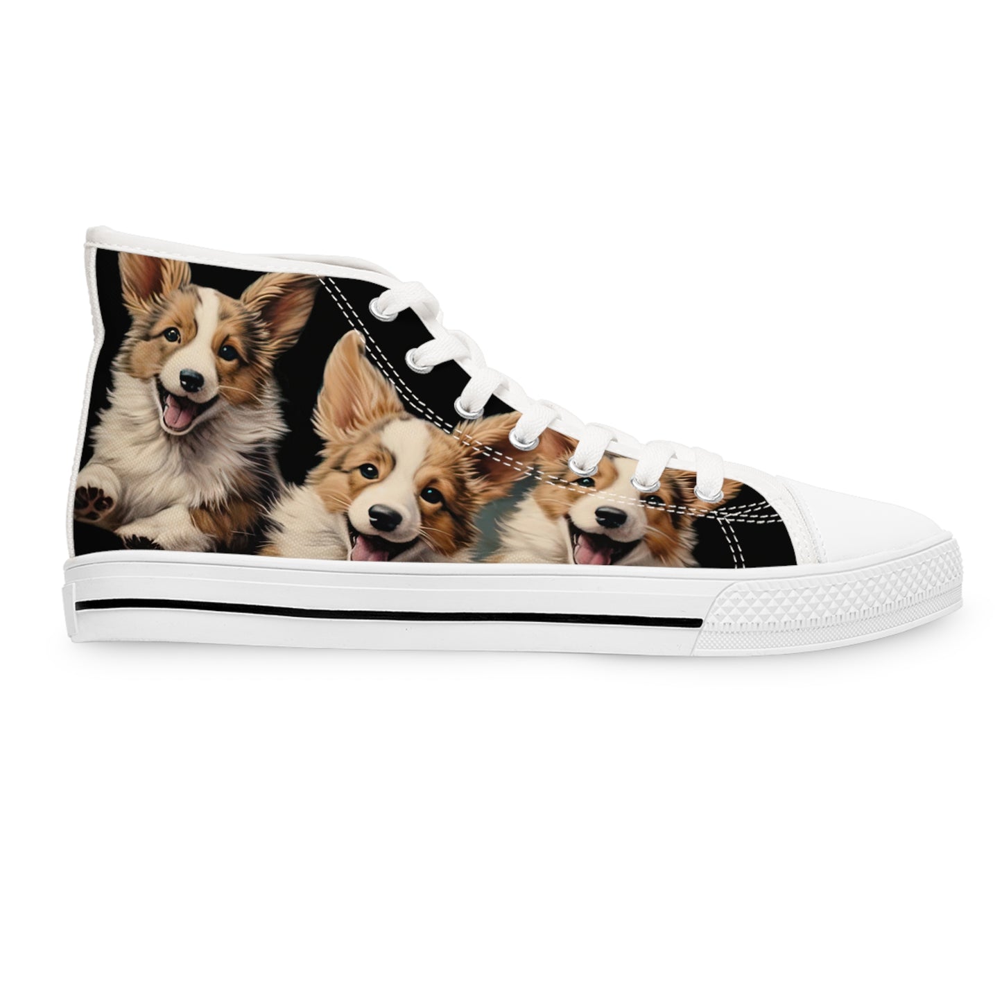 Corgi Crew - Women's High Top Sneakers