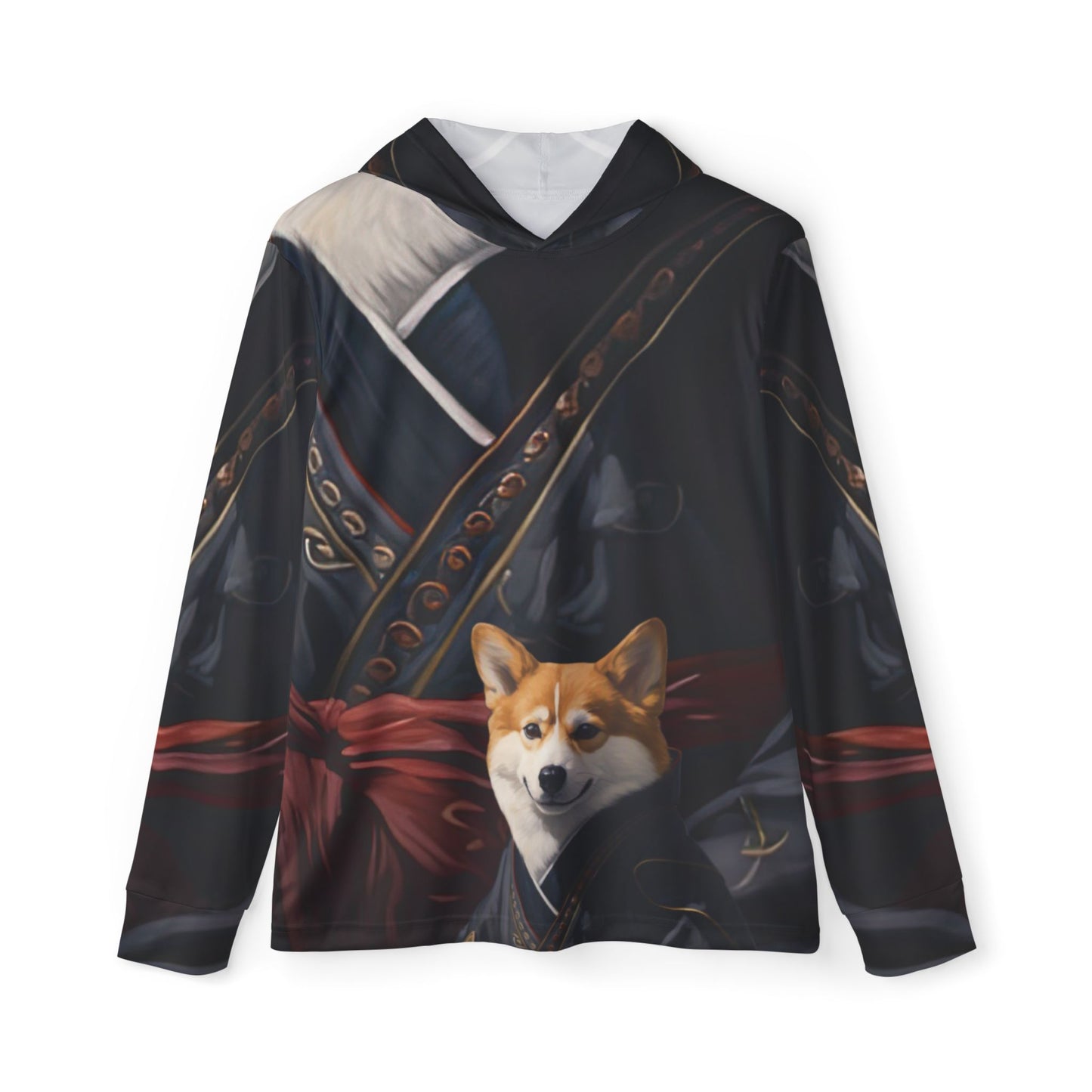 Sweat à capuche léger Ninja Corgi