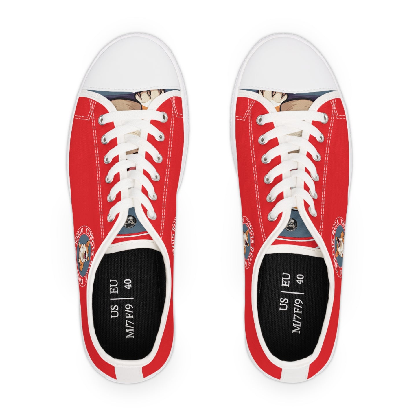 Corgis Rule...Other Dogs Drool - Women's Low Top Sneakers