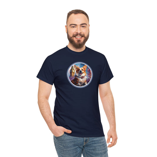 Corgi and Ben - Unisex Heavy Cotton Tee