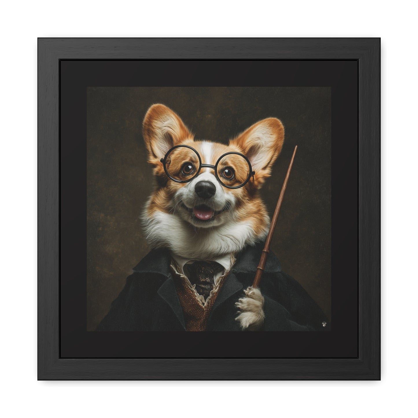 Corgi Potter Framed Print