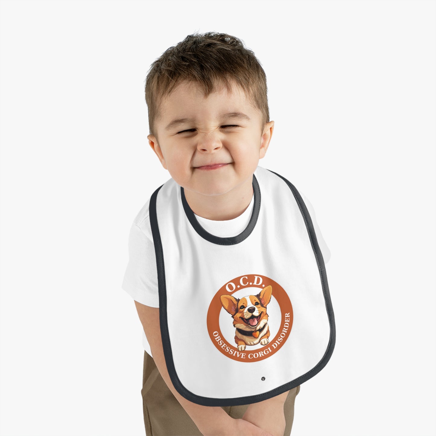 O.C.D. Obsessive Corgi Disorder - Baby Bib
