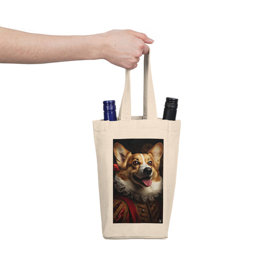 Renaissance Corgi - Double Wine Bottle Tote Bag