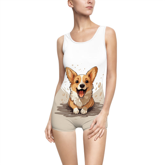 Corgi Cuteness Vintage One-Piece