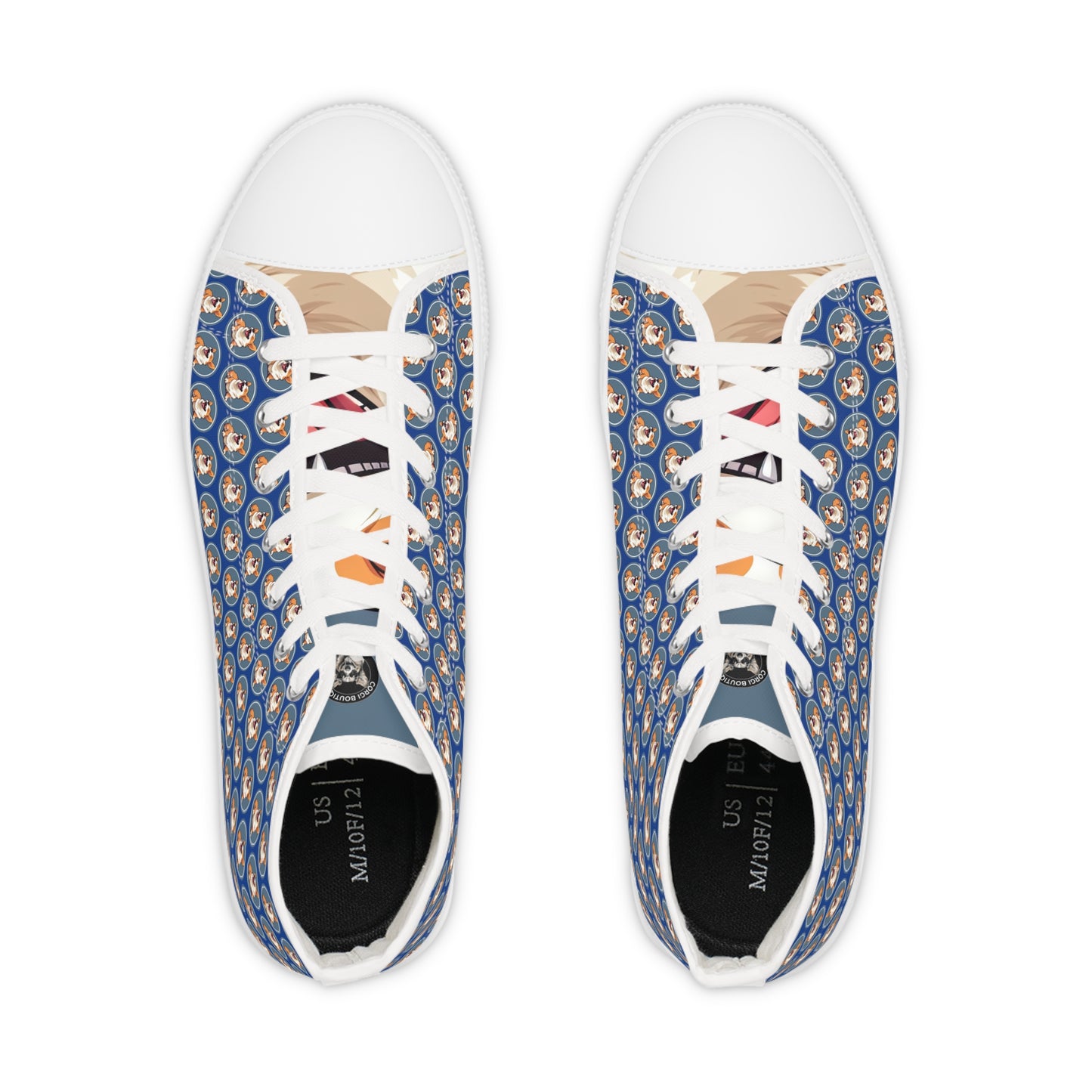 Comical Corgi Mosaic - Men's High Top Sneakers
