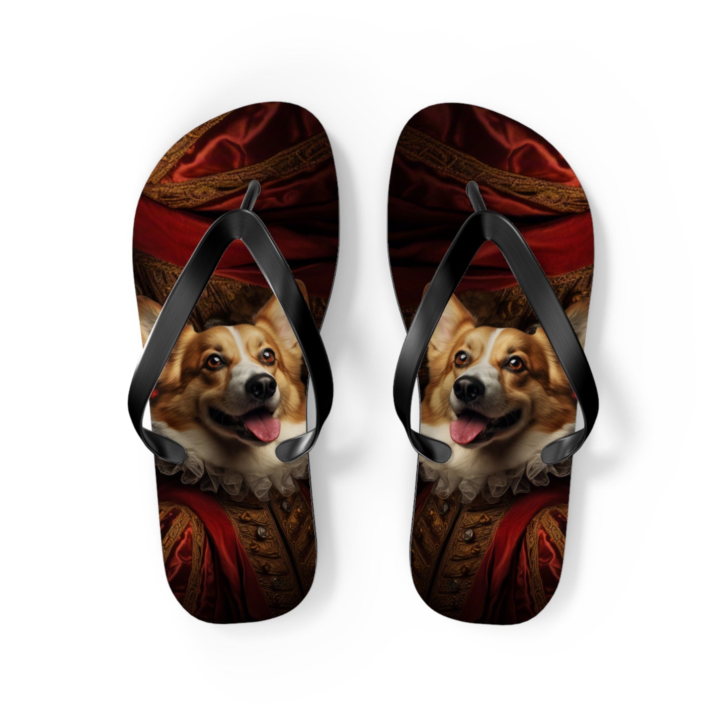 Renaissance Corgi Flip-Flops