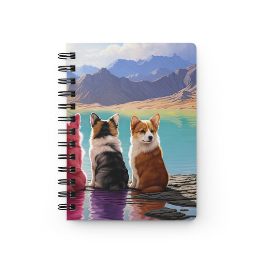 Corgi Lake - Spiral Bound Notebook