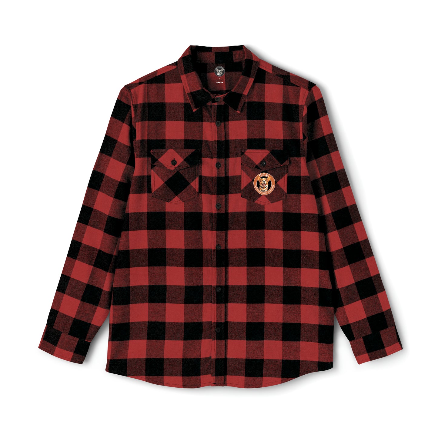 O.C.D. Obsessive Corgi Disorder - Flannel Shirt