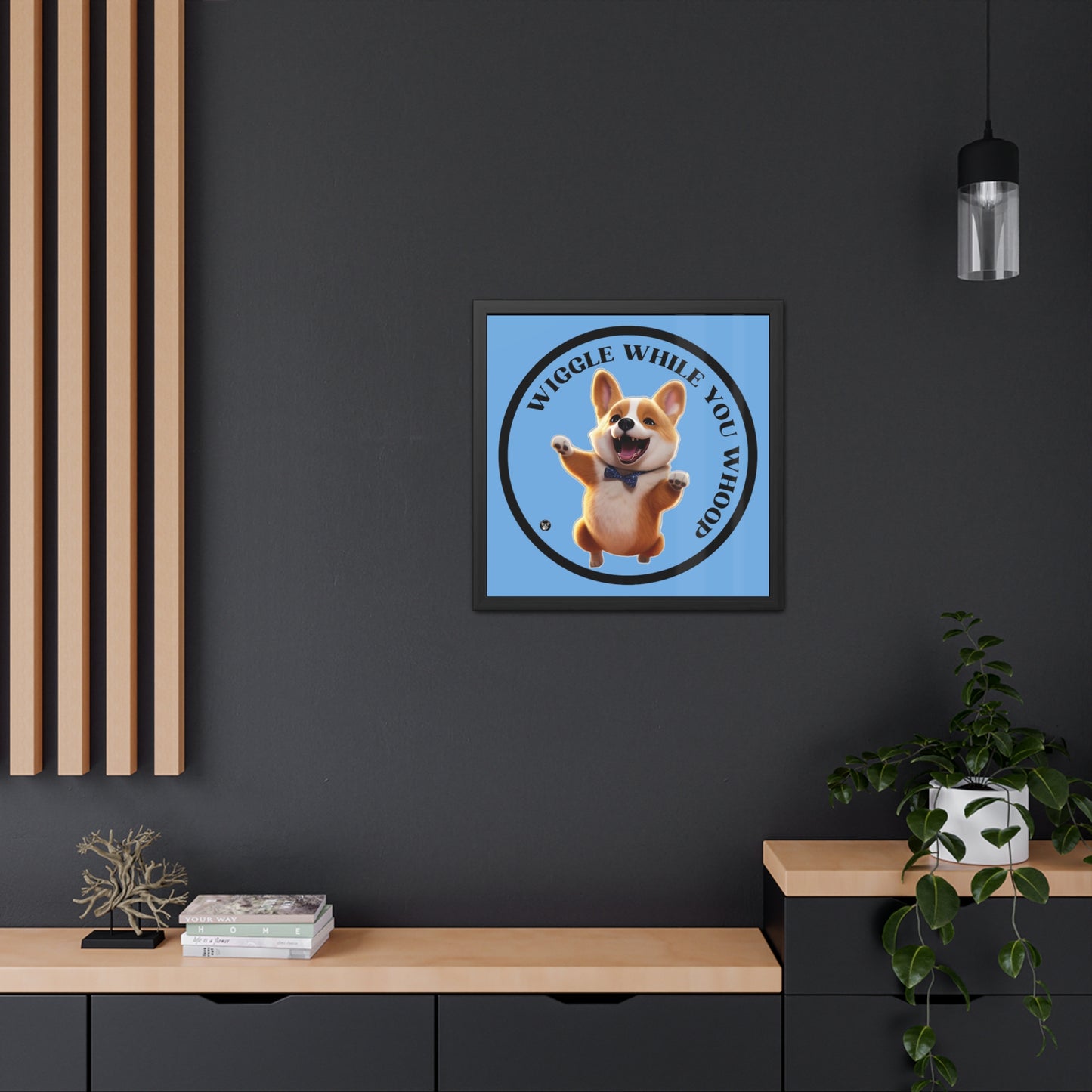 Wiggle While You Whoop - Framed Print