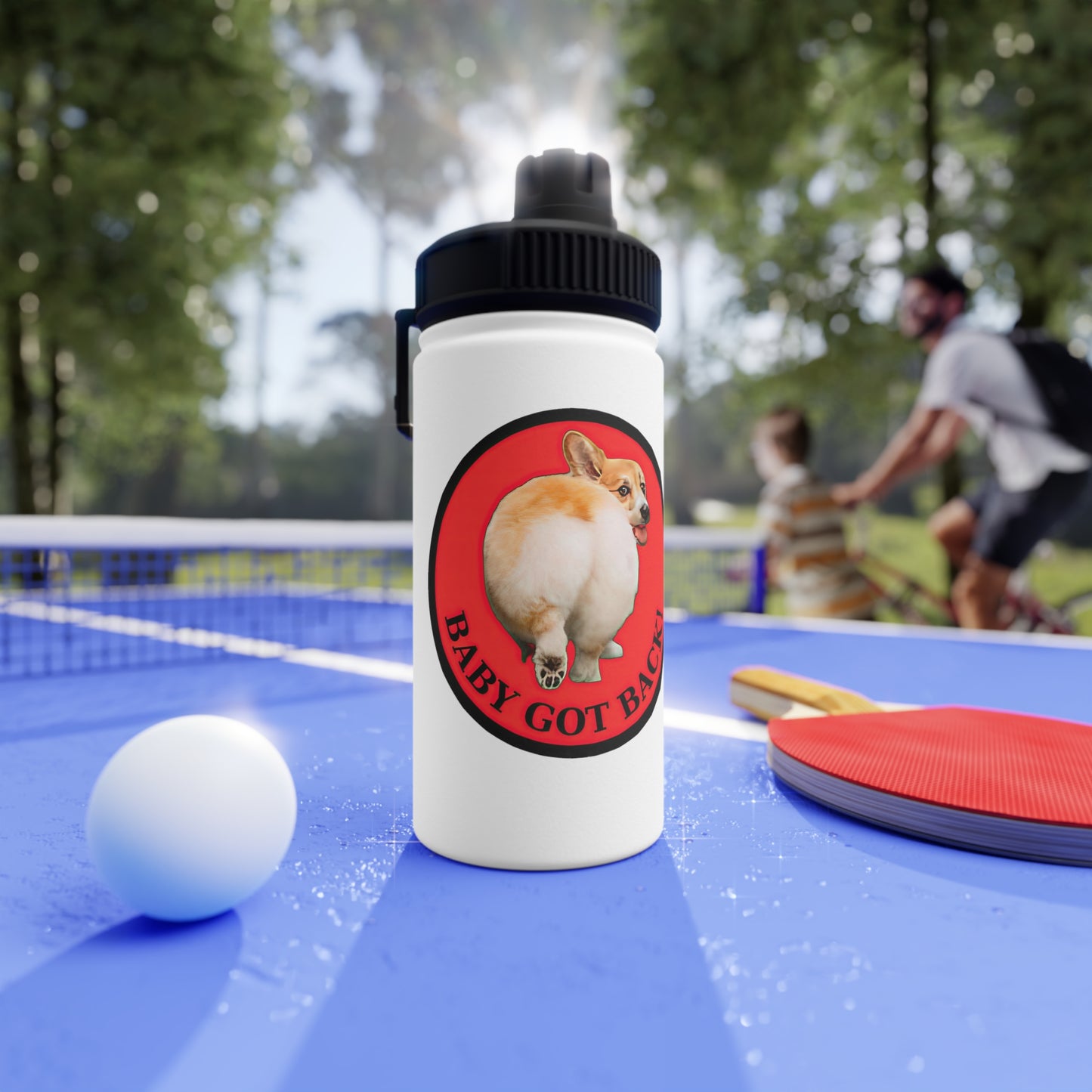 Baby Got Back - Water Bottle with Sport Lid