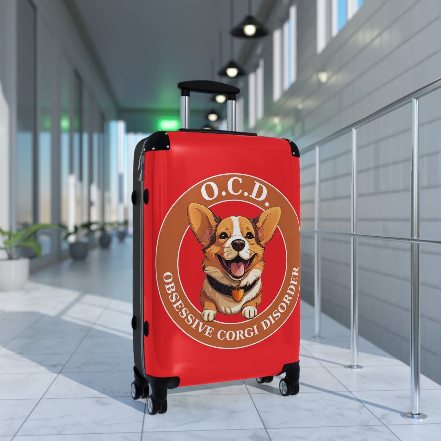 O.C.D. Obsessive Corgi Disorder - Suitcase