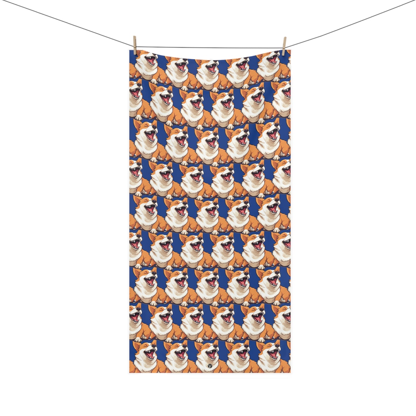 Comical Corgi Mosaic - Bath Towel