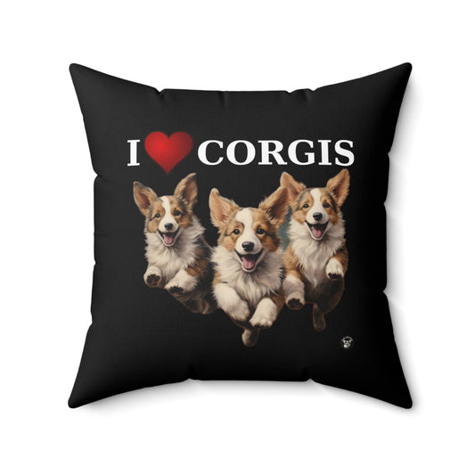 I Heart Corgis - Throw Pillow