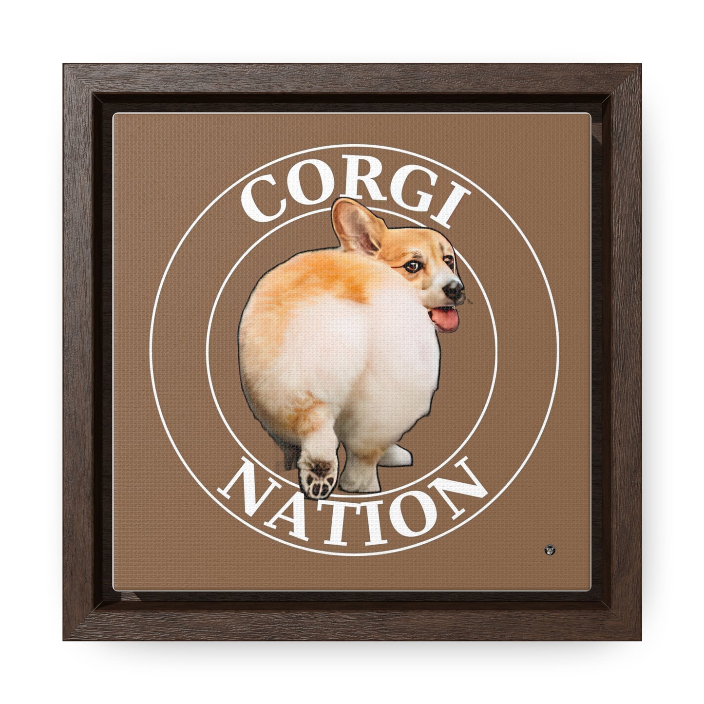Corgi Nation - Framed on Canvas