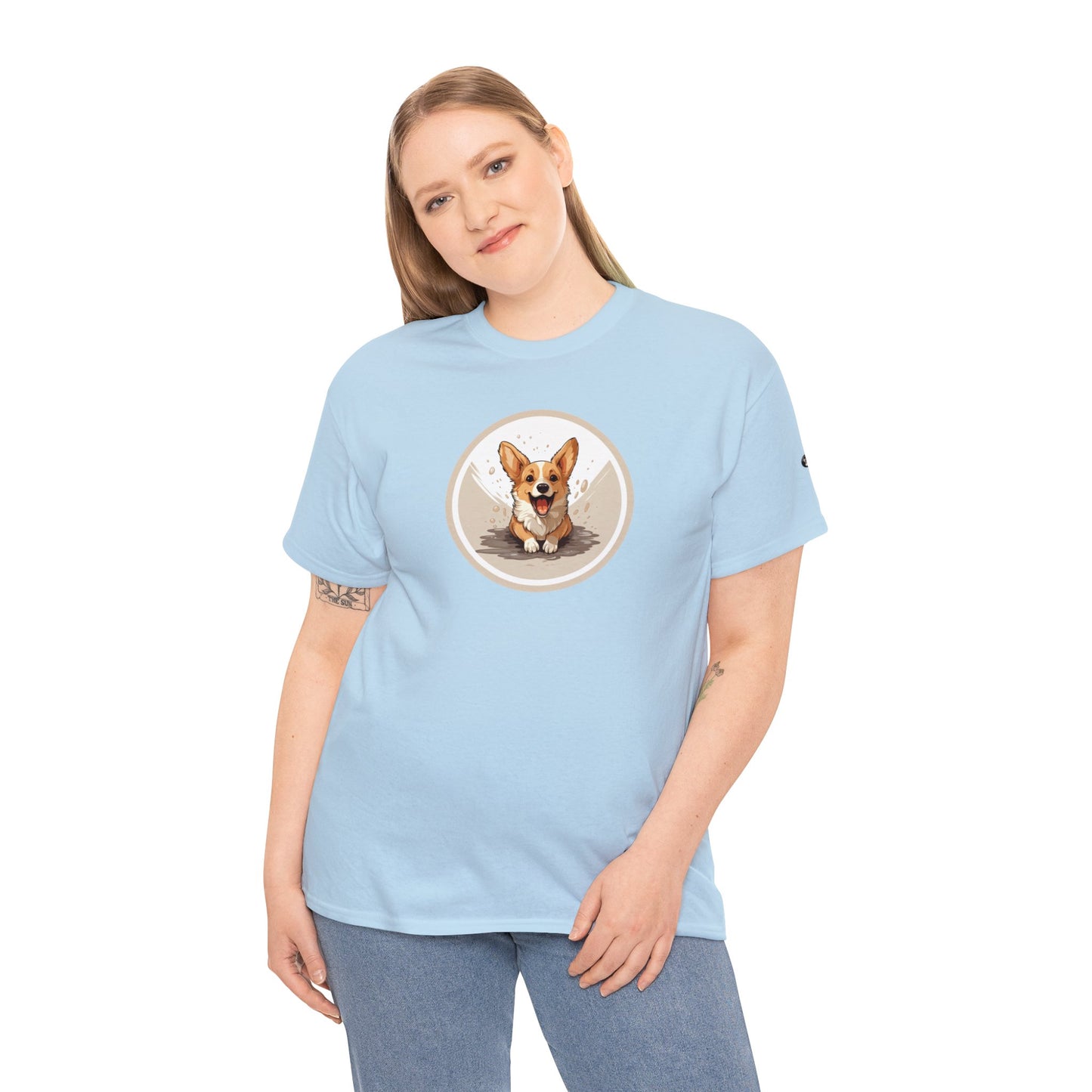 Corgi Cuteness - Unisex Heavy Cotton Tee