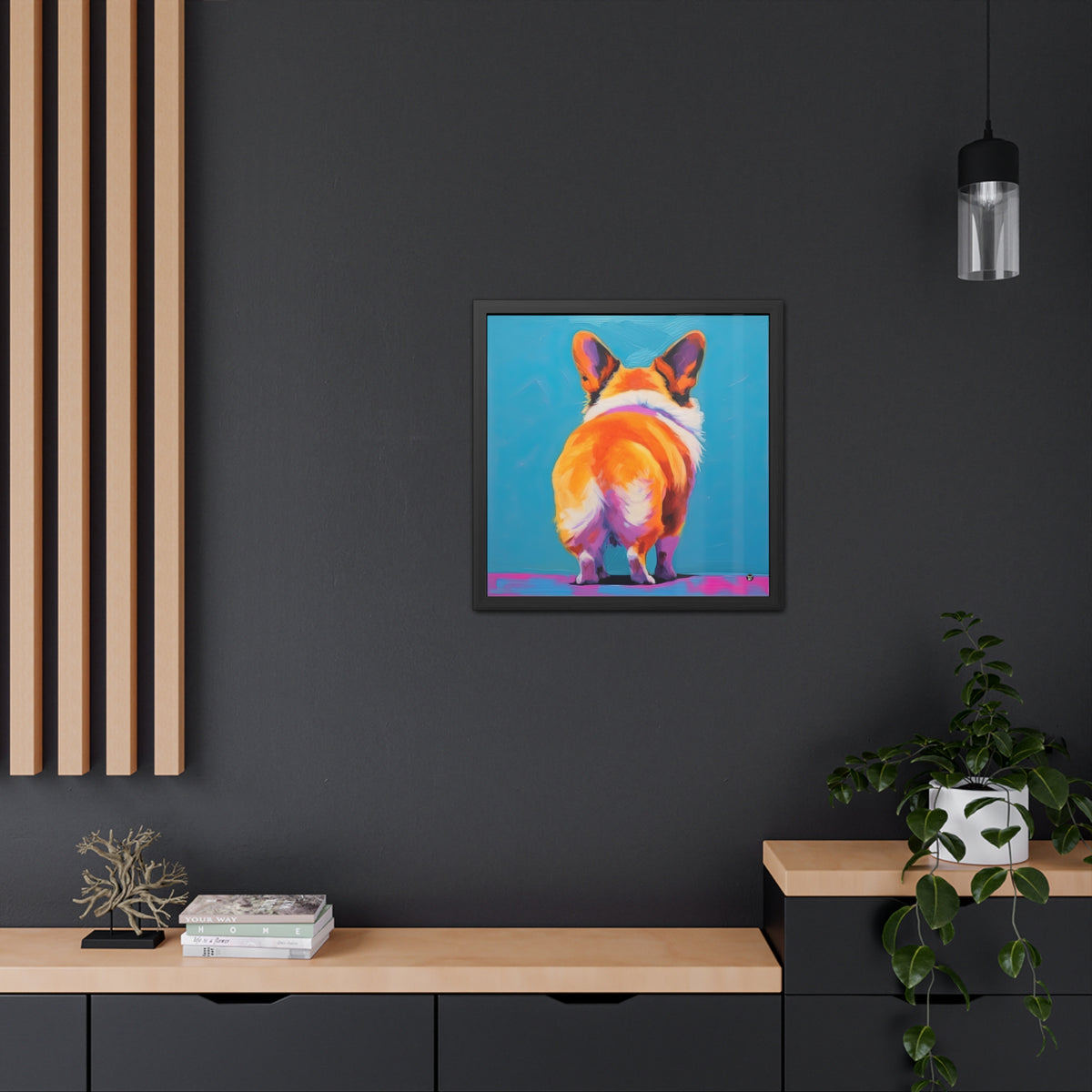 Corgi Butt  - Exclusive Framed Print