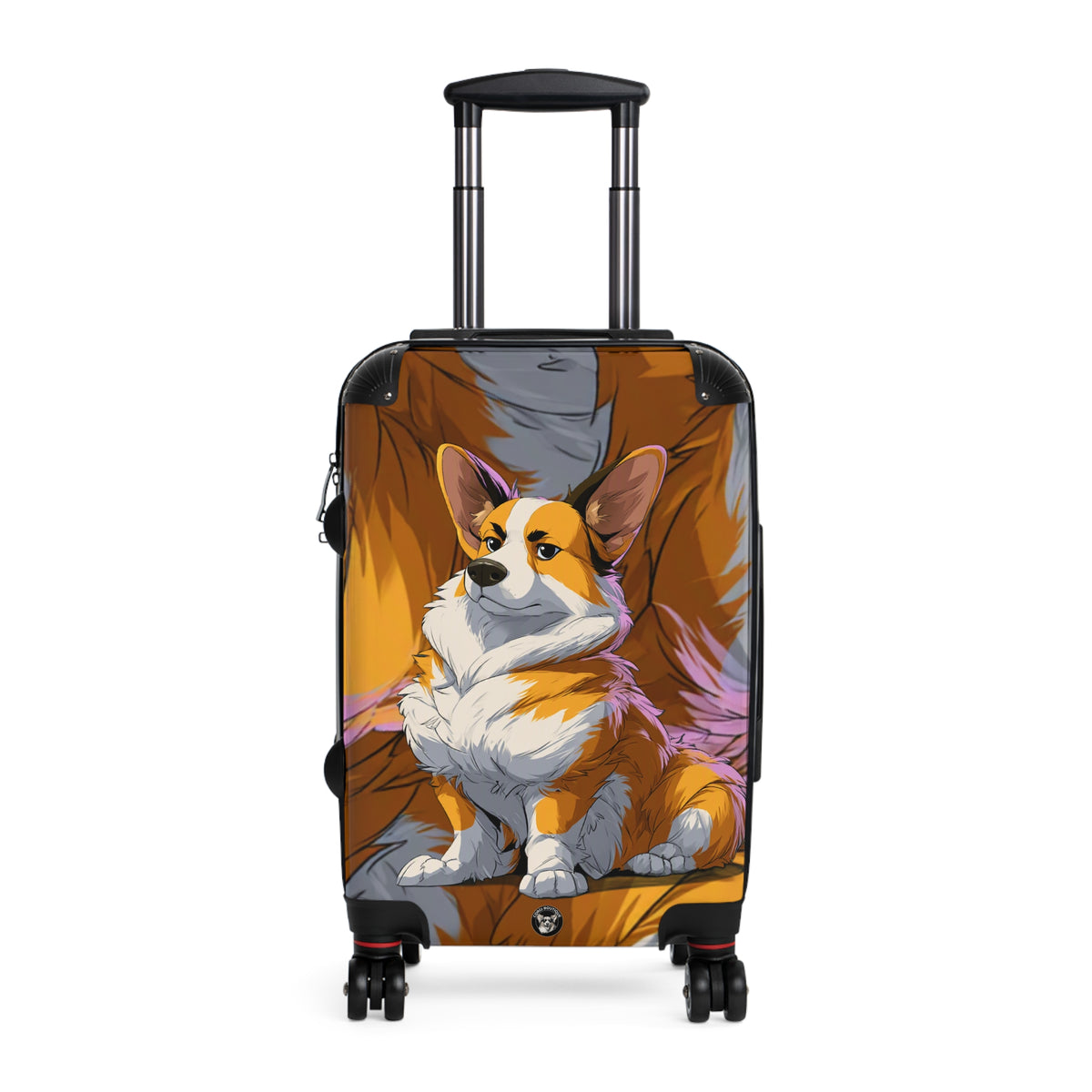 Boss Dog Corgi Artistic Suitcases — Corgi In Charge Luggage