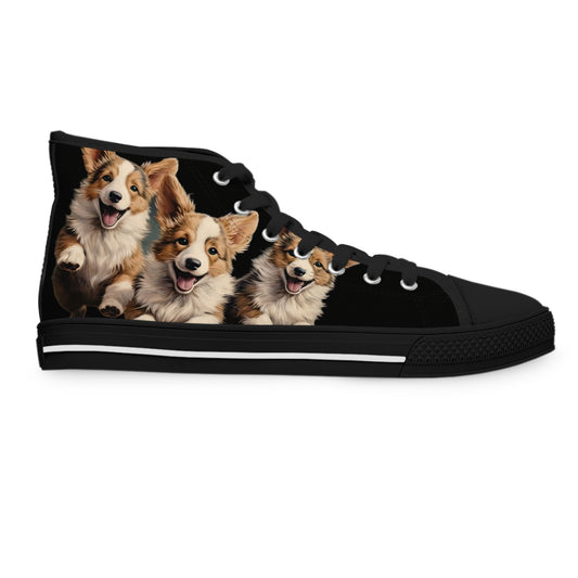 Corgi Crew - Women's High Top Sneakers