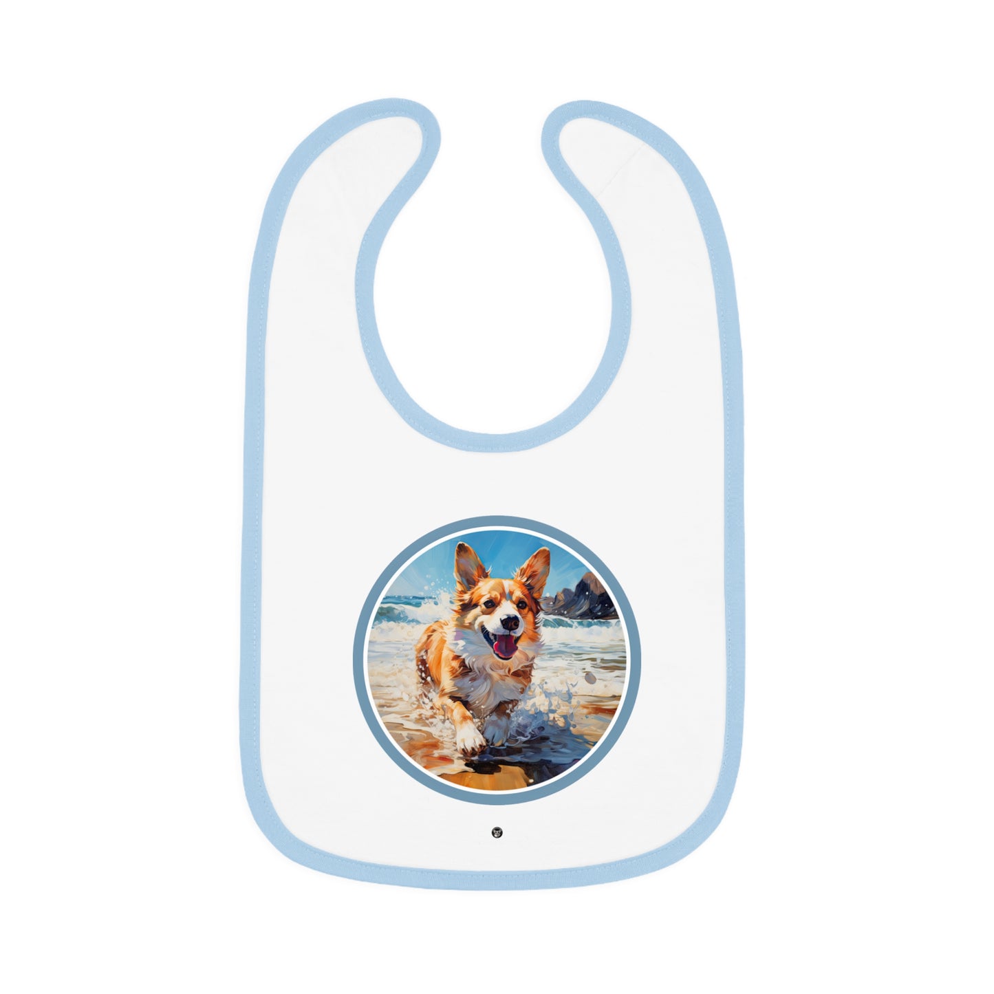 Coastal Corgi - Baby Bib
