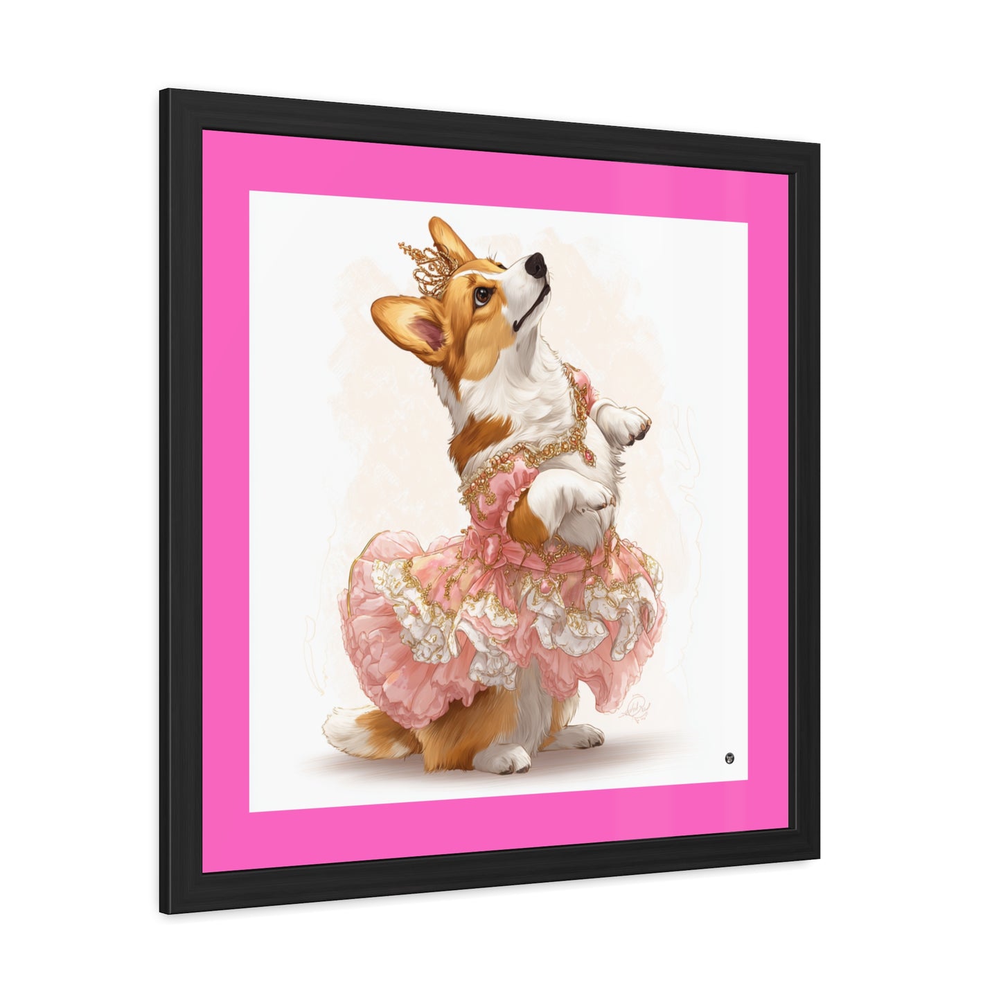Princess Corgi Framed Print