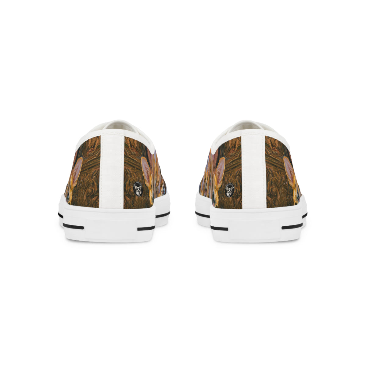 Pearly Gates Where The Corgis Await Men's Low Top Casual Canvas Sneakers