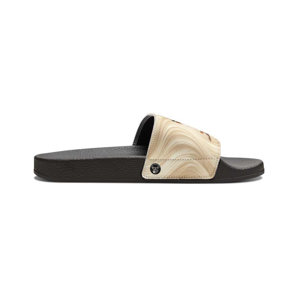 Giddy Sploot Men's Rich Creamy Champagne Slide Sandals - Corgi Casual Pool & Beach Slides
