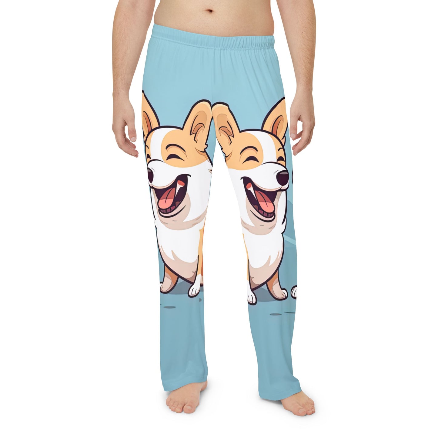 Corgi Couple Men's Pajama Pants