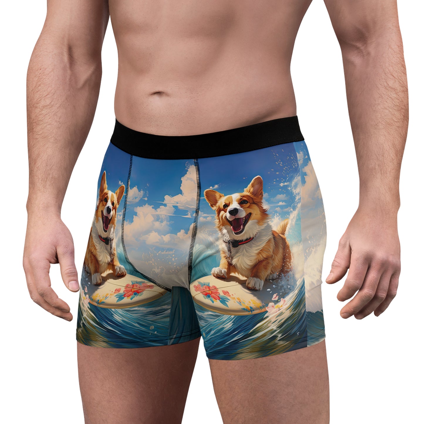 Cowabunga Corgi Boxer Briefs!
