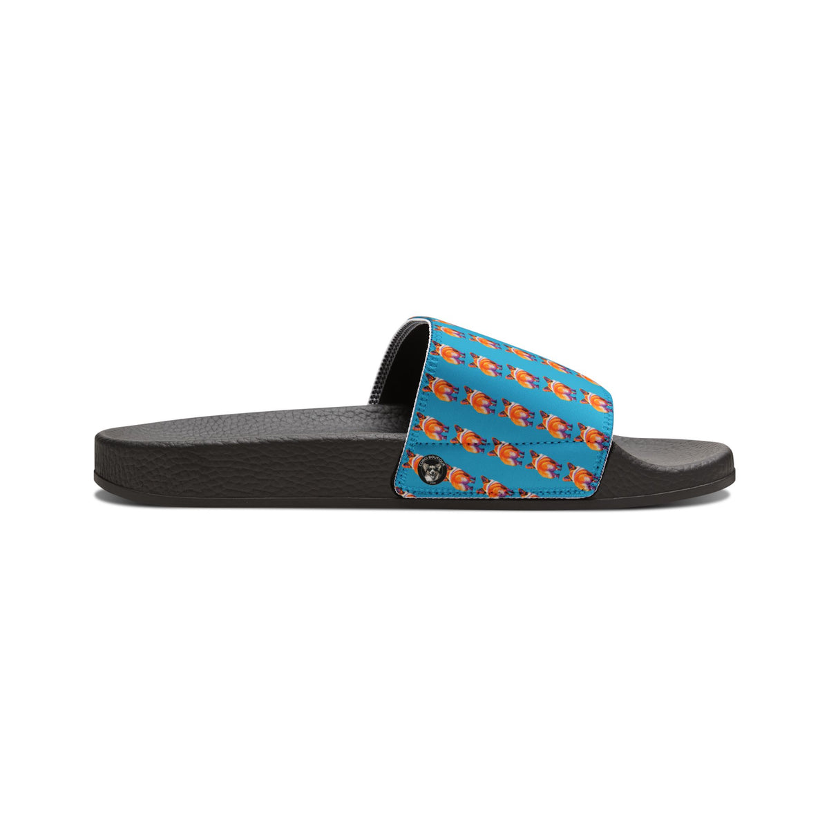 Corgi Butt Stripes Artistic Portrait Men's Slide Sandals - Casual Pool & Beach Slides