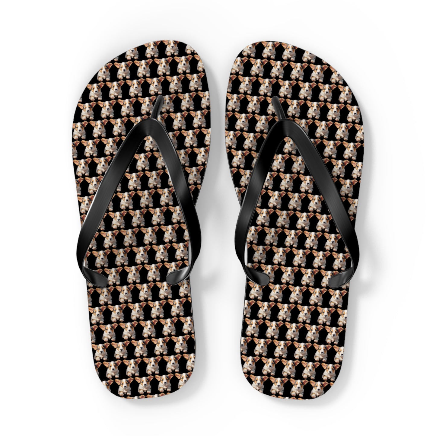 Puppy Love Mosaic Flip-Flops