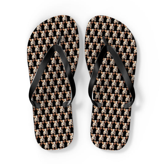 Puppy Love Mosaic Flip-Flops